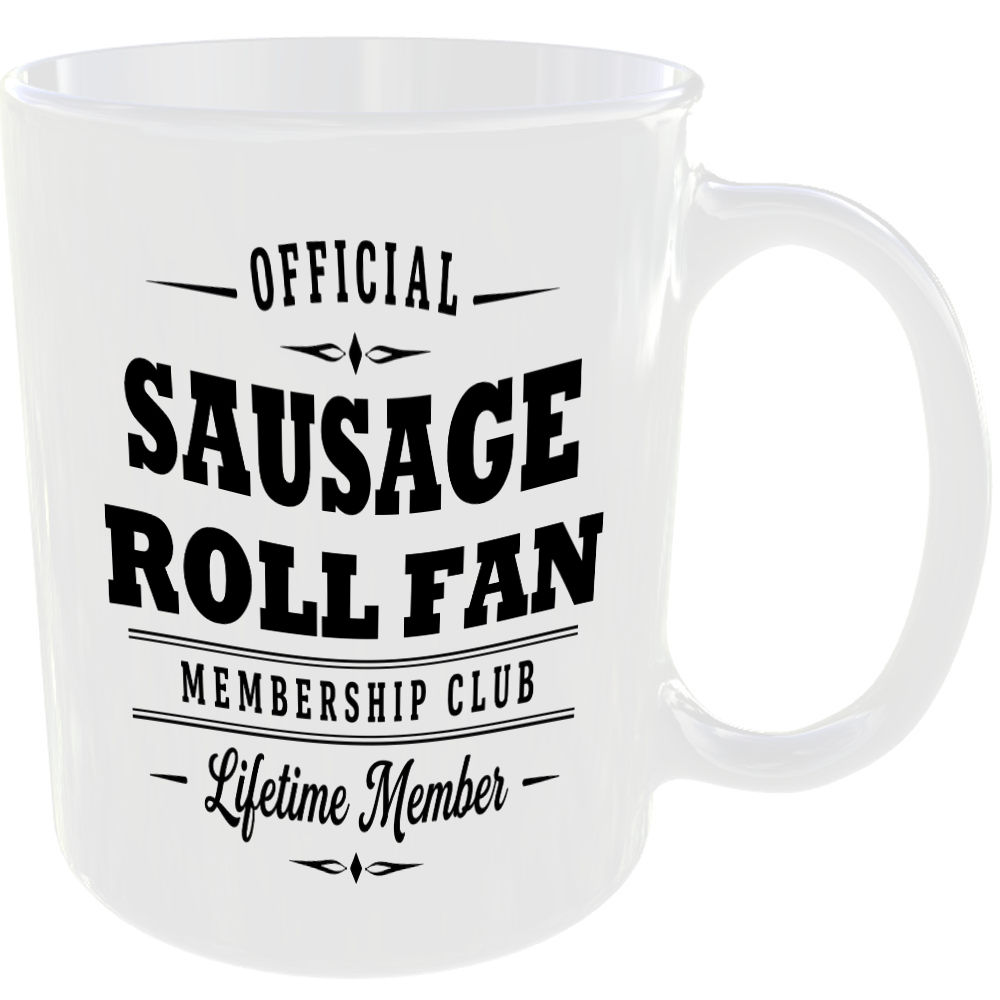 Official Sausage Roll Fan Membership Club Funny Foodie Ceramic Mug Gift - Image 2