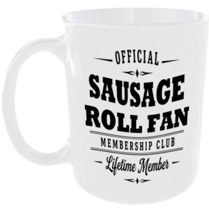 Official Sausage Roll Fan Membership Club Funny Foodie Ceramic Mug Gift