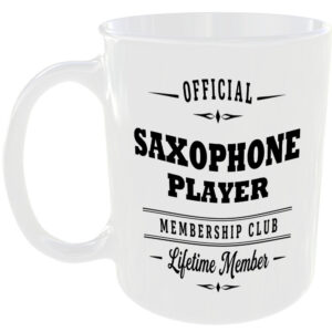 Official Saxophone Player Membership Club Funny Ceramic Mug Music Musician Fan