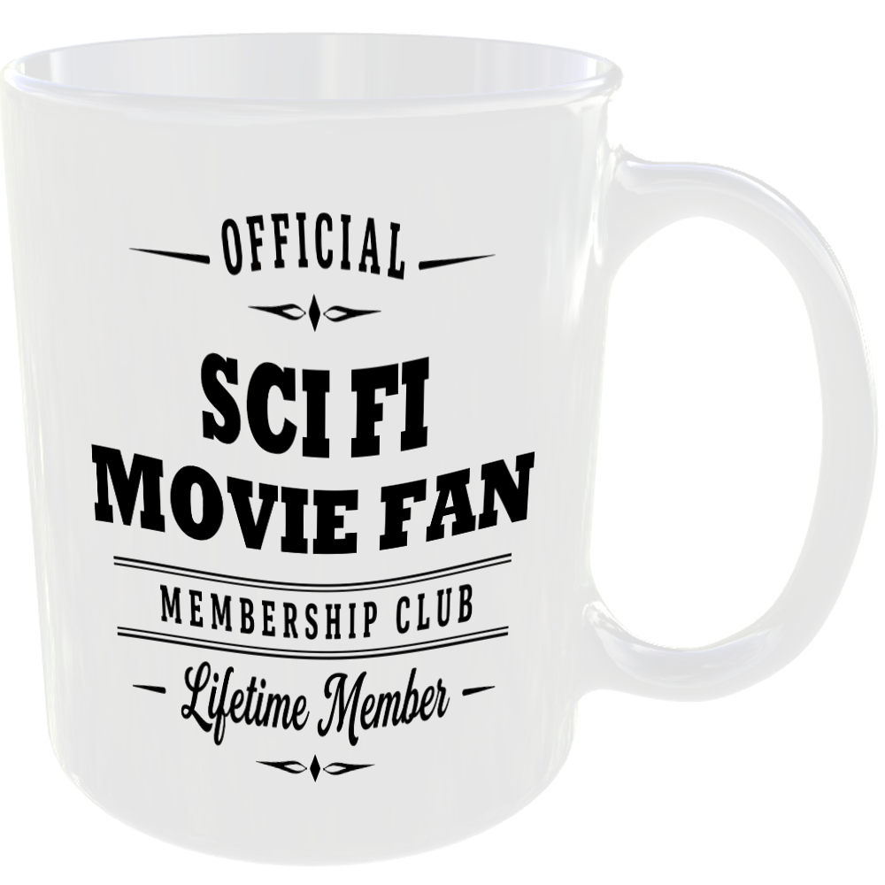 Official Sci Fi Movie Fan Membership Club Funny Ceramic Mug Entertainment Gift - Image 2