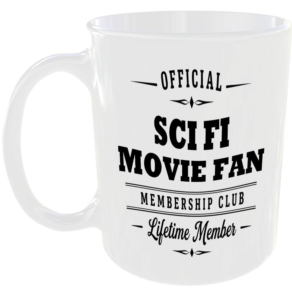 Official Sci Fi Movie Fan Membership Club Funny Ceramic Mug Entertainment Gift