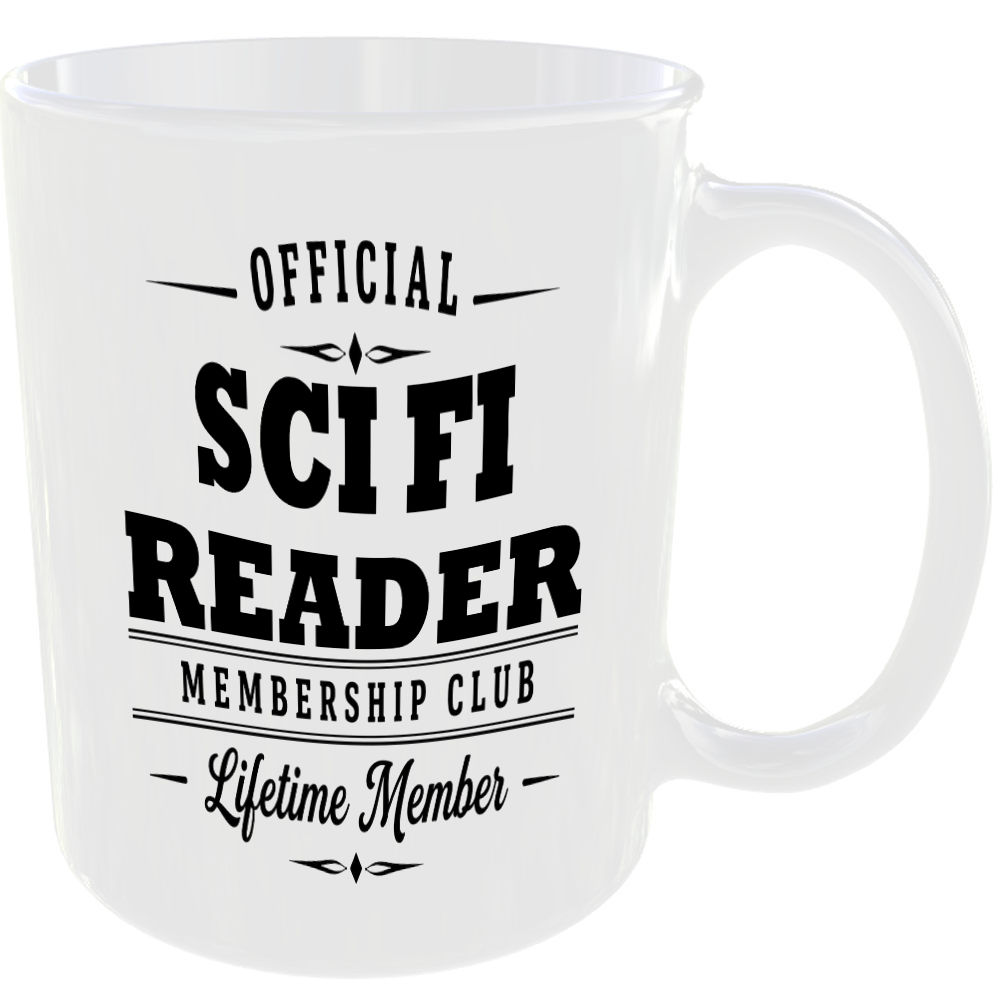 Official Sci Fi Reader Membership Club Funny Ceramic Mug Entertainment Fan Gift - Image 2
