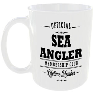 Official Sea Angler Membership Club Funny Ceramic Mug Outdoor Hobby Adventure