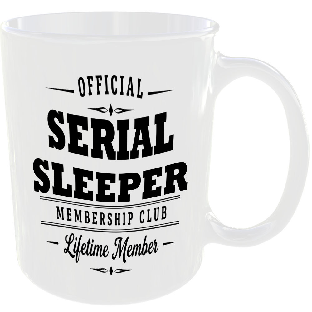 Official Serial Sleeper Membership Club Funny Ceramic Mug Birthday Gift Tea Cup - Image 2