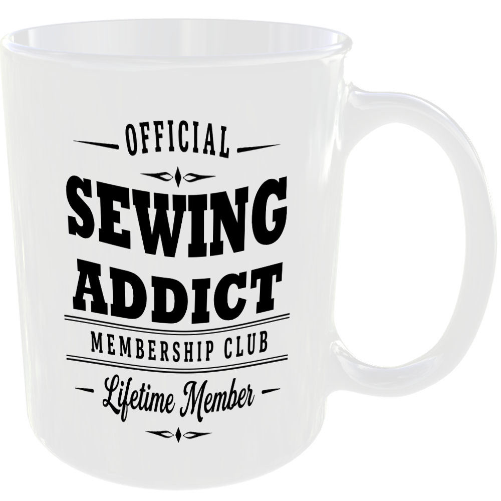 Official Sewing Addict Membership Club Funny Ceramic Mug Craft Creative Hobby - Image 2