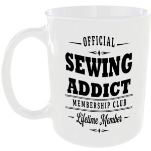Official Sewing Addict Membership Club Funny Ceramic Mug Craft Creative Hobby