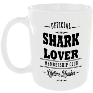 Official Shark Lover Membership Club Funny Ceramic Mug Birthday Gift Tea Coffee