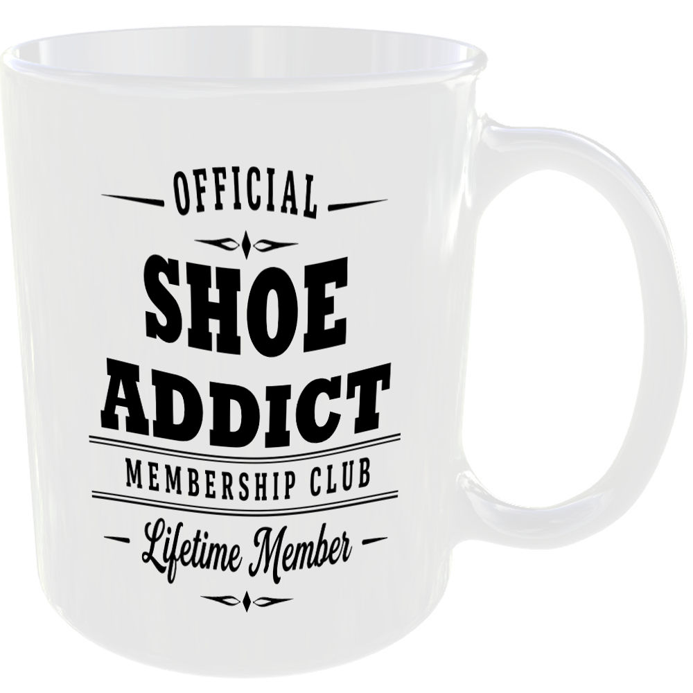 Official Shoe Addict Membership Club Funny Ceramic Mug Collector Hobby Novelty - Image 2