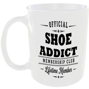 Official Shoe Addict Membership Club Funny Ceramic Mug Collector Hobby Novelty