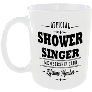Official Shower Singer Membership Club Funny Ceramic Mug Music Musician Fan Gift