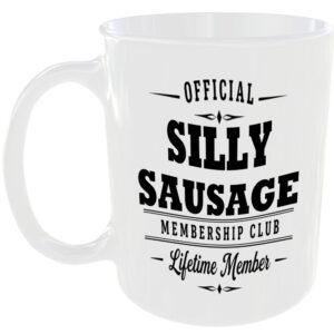 Official Silly Sausage Membership Club Funny Ceramic Mug Rude Banter Novelty Tea