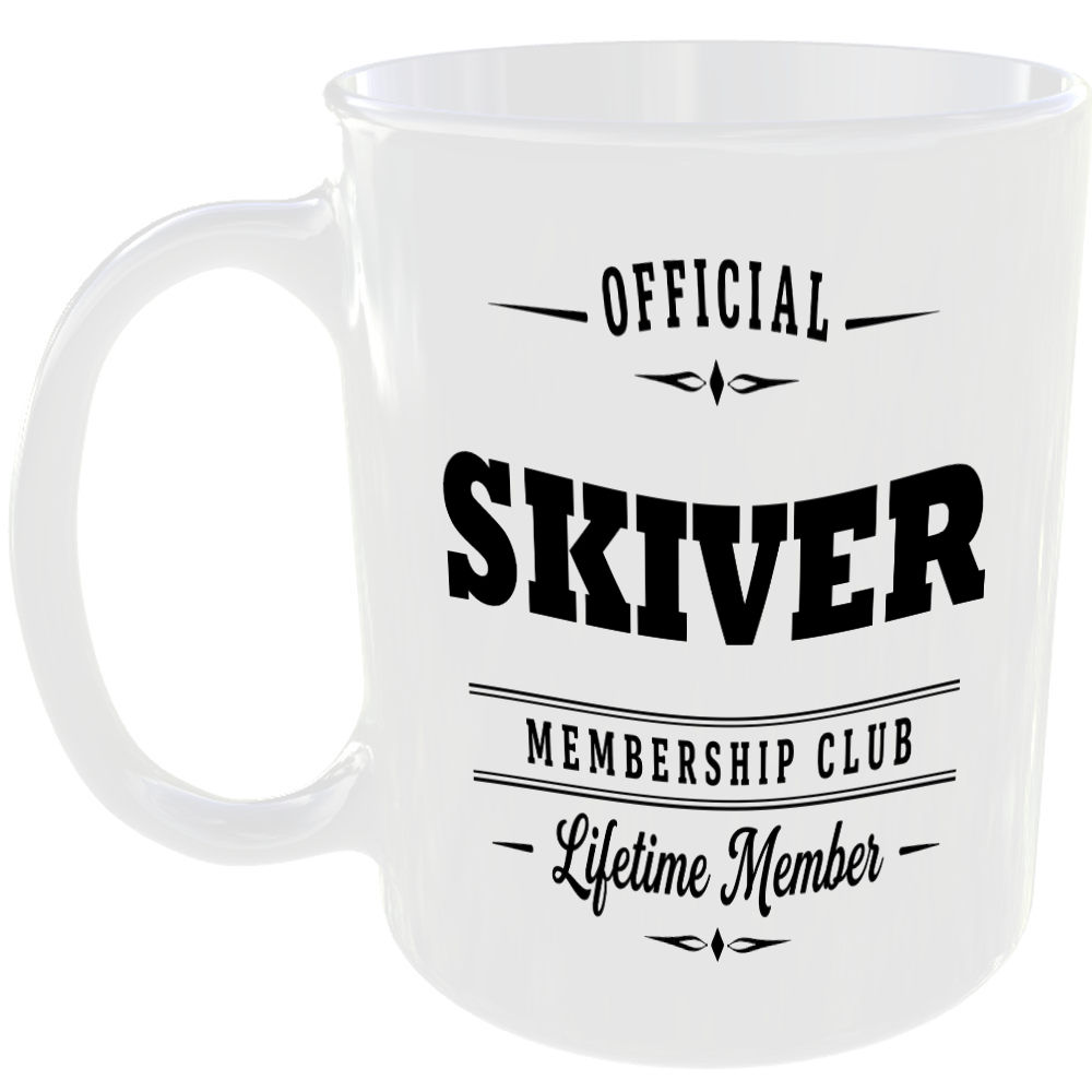 Official Skiver Membership Club Funny Ceramic Mug Birthday Gift Tea Coffee Cup ☕