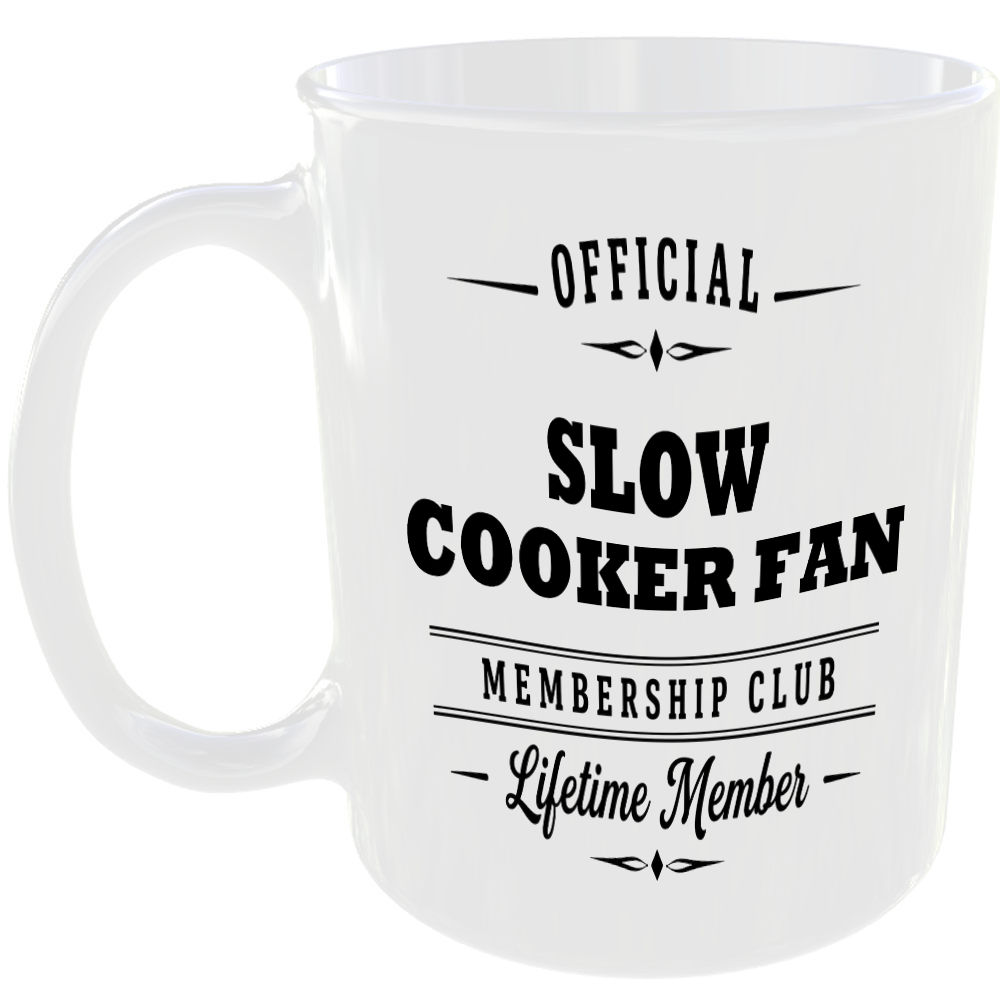 Official Slow Cooker Fan Membership Club Funny Foodie Ceramic Mug Gift