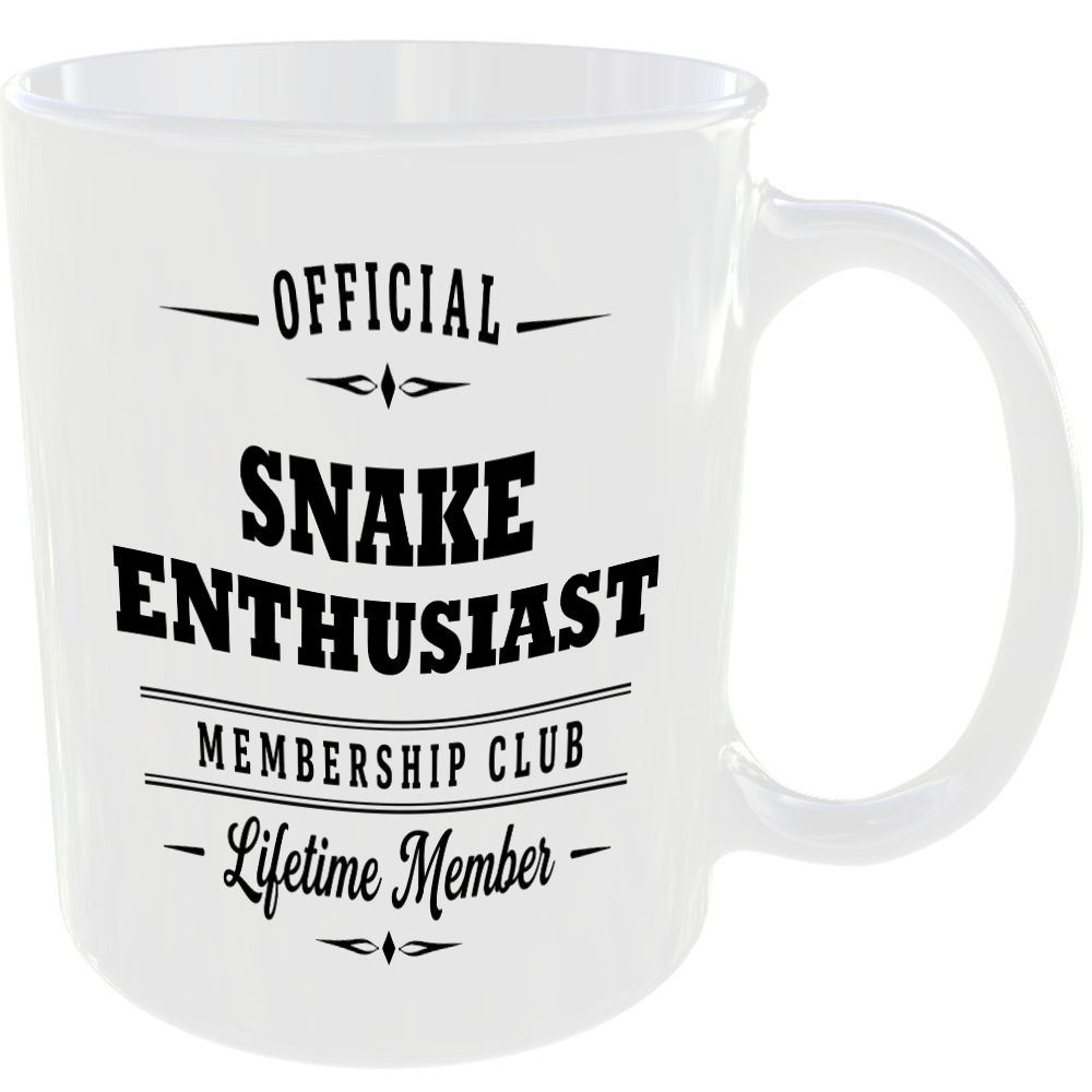 Official Snake Enthusiast Membership Club Funny Ceramic Mug Novelty Gift - Image 2