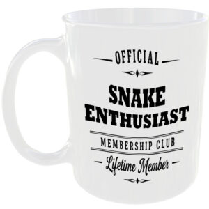 Official Snake Enthusiast Membership Club Funny Ceramic Mug Novelty Gift
