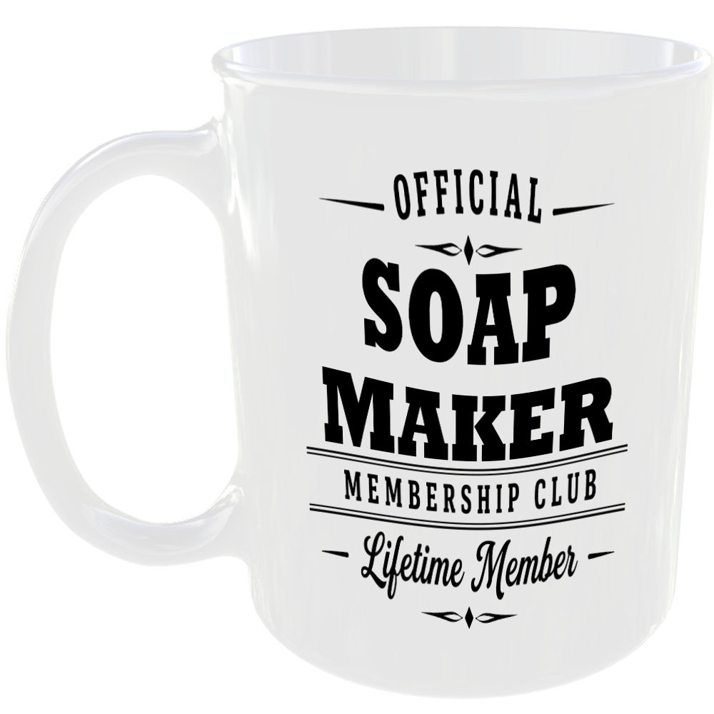 Official Soap Maker Membership Club Funny Ceramic Mug Craft Creative Hobby Gift