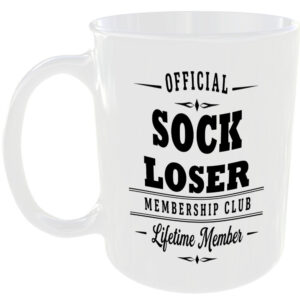 Official Sock Loser Membership Club Funny Ceramic Mug Home Novelty Humour Gift