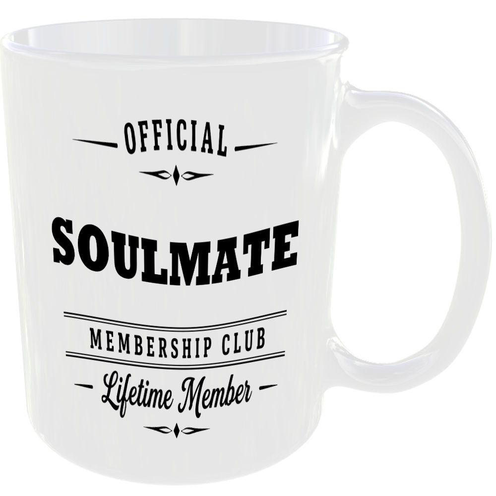 Official Soulmate Membership Club Funny Ceramic Mug Birthday Family Gift - Image 2