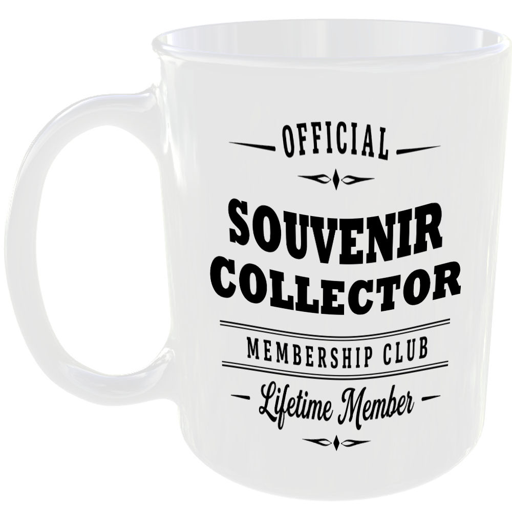 Official Souvenir Collector Membership Club Funny Ceramic Mug Travel Holiday Tea