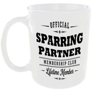 Official Sparring Partner Membership Club Funny Ceramic Mug Sports Fitness Fan