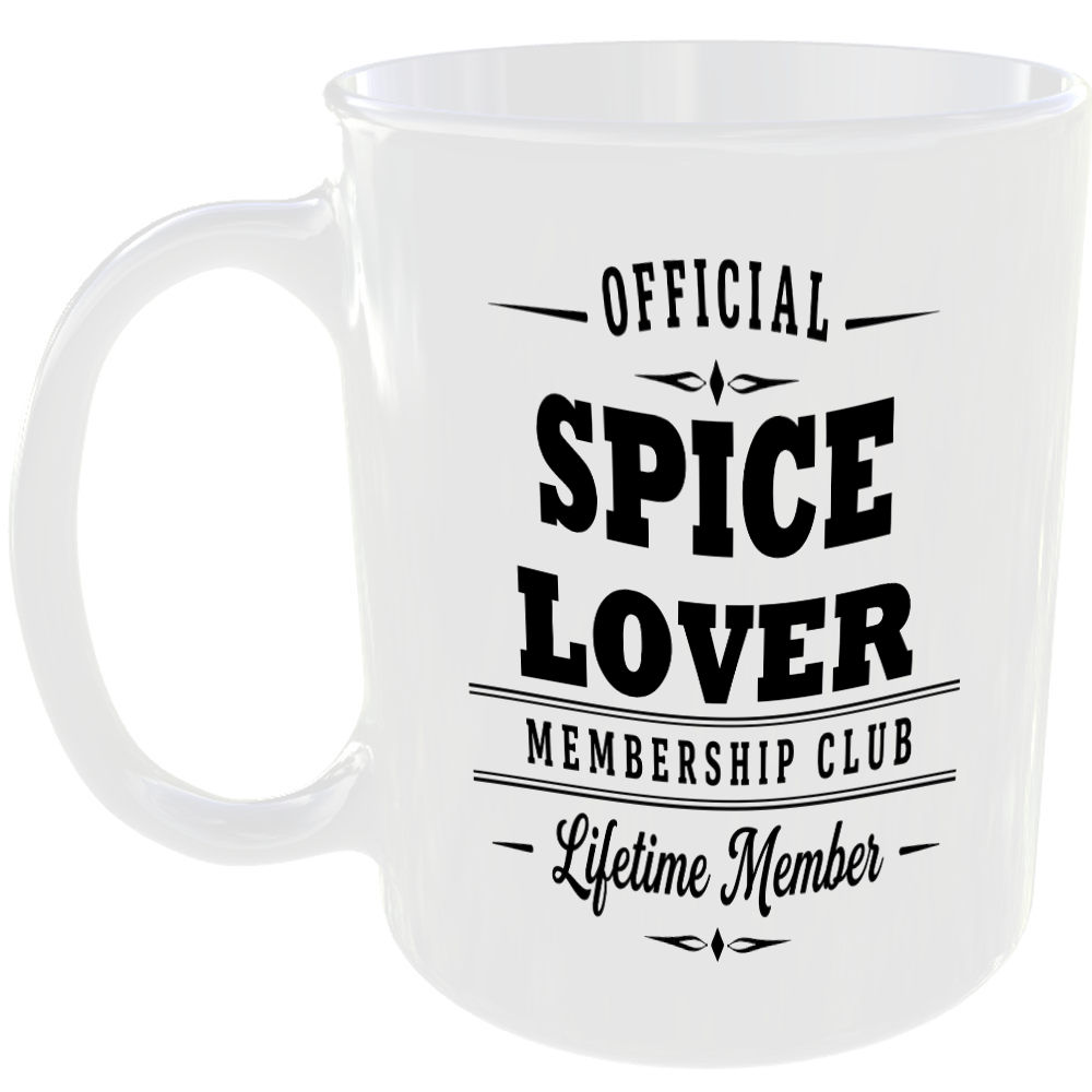 Official Spice Lover Membership Club Funny Ceramic Mug Birthday Gift Tea Coffee