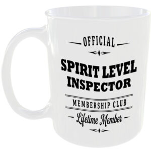 Official Spirit Level Inspector Membership Club Funny Ceramic Mug Home Novelty