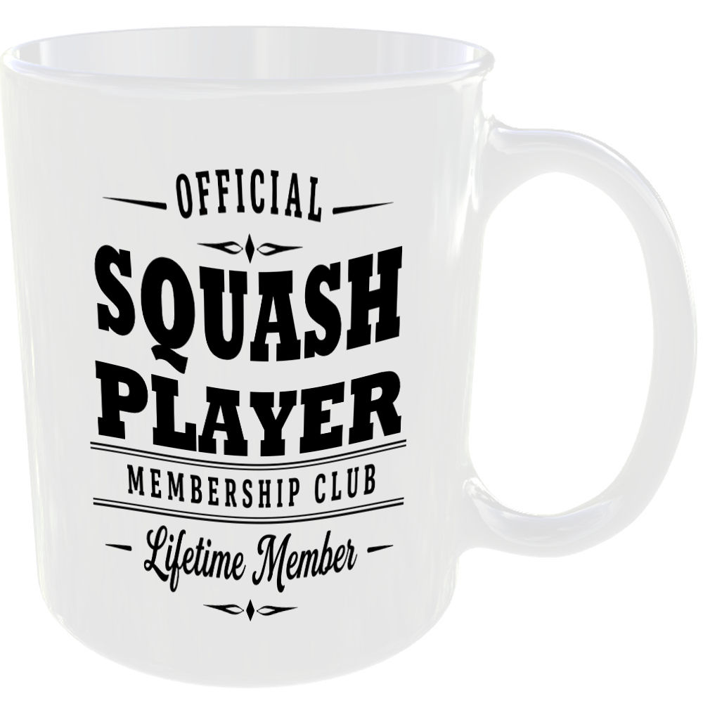 Official Squash Player Membership Club Funny Ceramic Mug Sports Fitness Fan Gift - Image 2