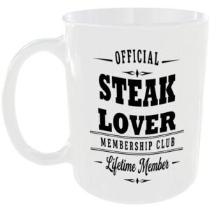 Official Steak Lover Membership Club Funny Ceramic Mug Tea Coffee Kitchen Cup ☕