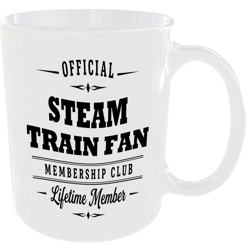 Official Steam Train Fan Membership Club Funny Ceramic Mug Travel Holiday Gift - Image 2