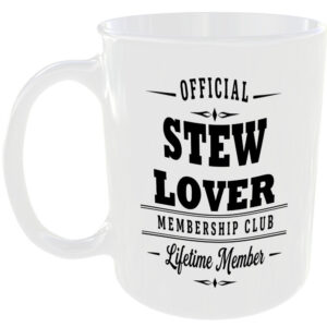 Official Stew Lover Membership Club Funny Ceramic Mug Food Lover Kitchen Gift