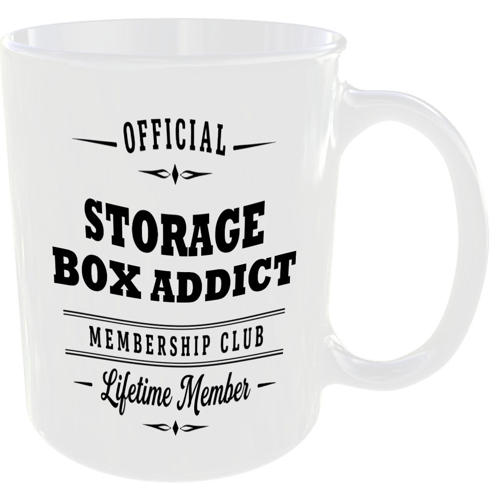 Official Storage Box Addict Membership Club Funny Ceramic Mug Home Novelty Gift - Image 2
