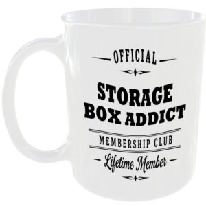 Official Storage Box Addict Membership Club Funny Ceramic Mug Home Novelty Gift