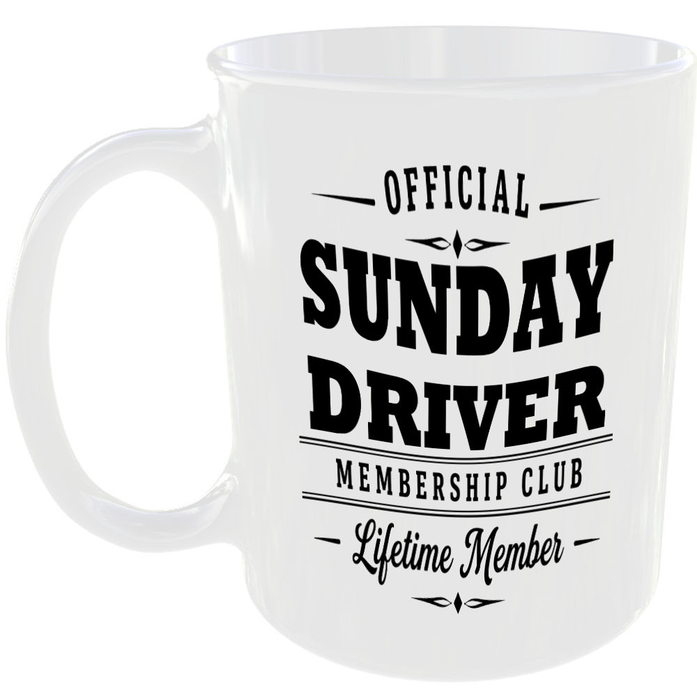 Official Sunday Driver Membership Club Funny Ceramic Mug Car Enthusiast Gift
