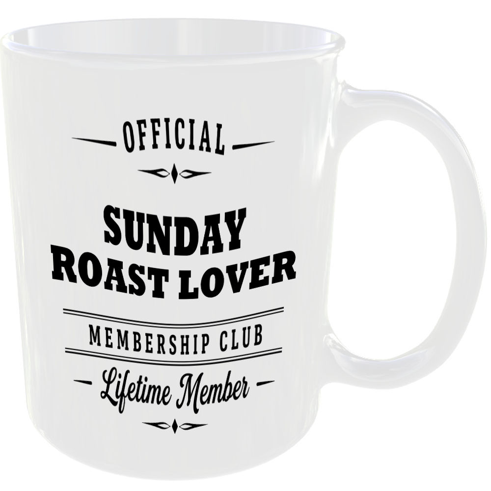 Official Sunday Roast Lover Membership Club Funny Ceramic Mug Birthday Gift Tea - Image 2
