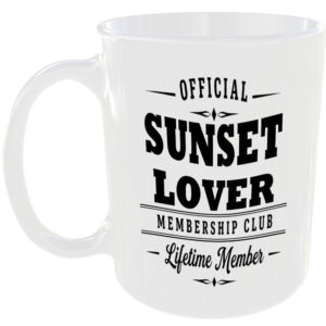 Official Sunset Lover Membership Club Funny Ceramic Mug Birthday Gift Tea Coffee