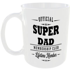 Official Super Dad Membership Club Funny Ceramic Mug Birthday Tea Coffee Gift