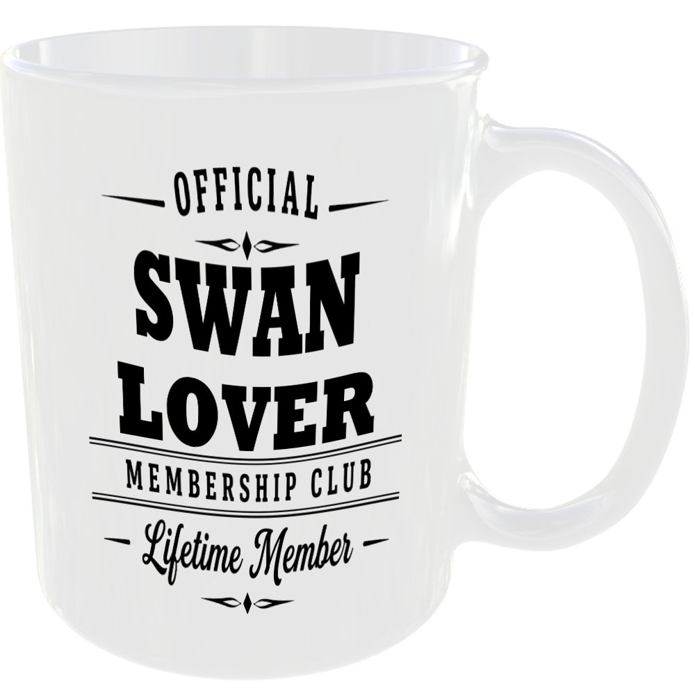 Official Swan Lover Membership Club Funny Ceramic Mug Birthday Gift Tea Coffee ☕ - Image 2