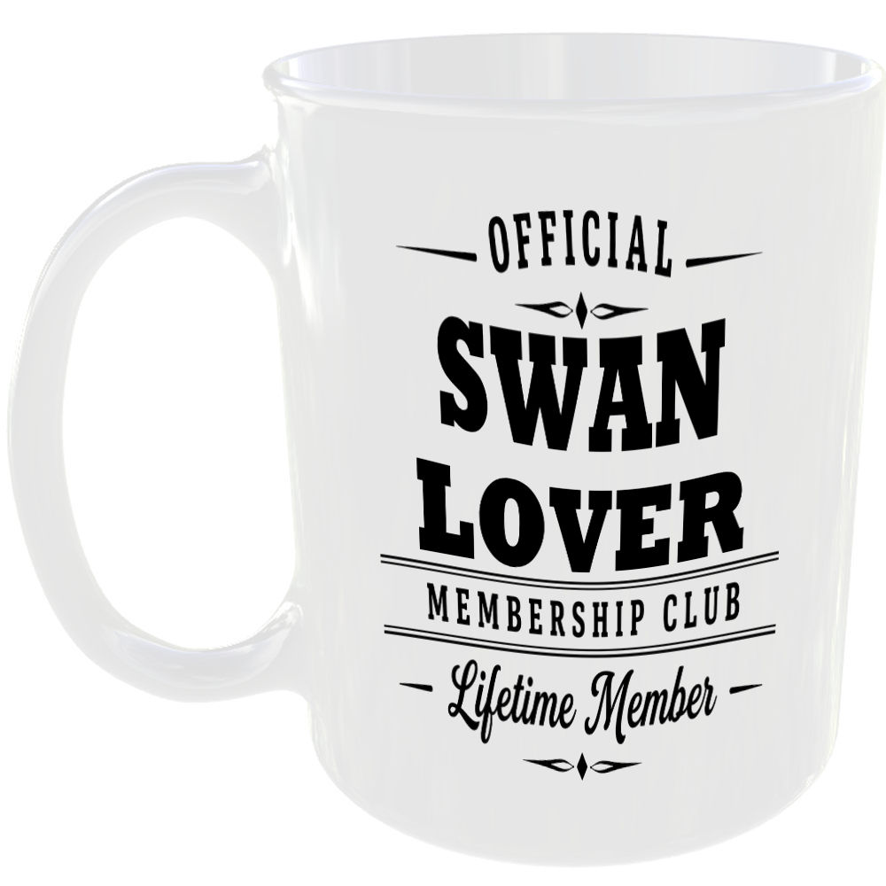 Official Swan Lover Membership Club Funny Ceramic Mug Birthday Gift Tea Coffee ☕