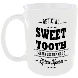 Official Sweet Tooth Membership Club Funny Ceramic Mug Birthday Gift Tea Coffee