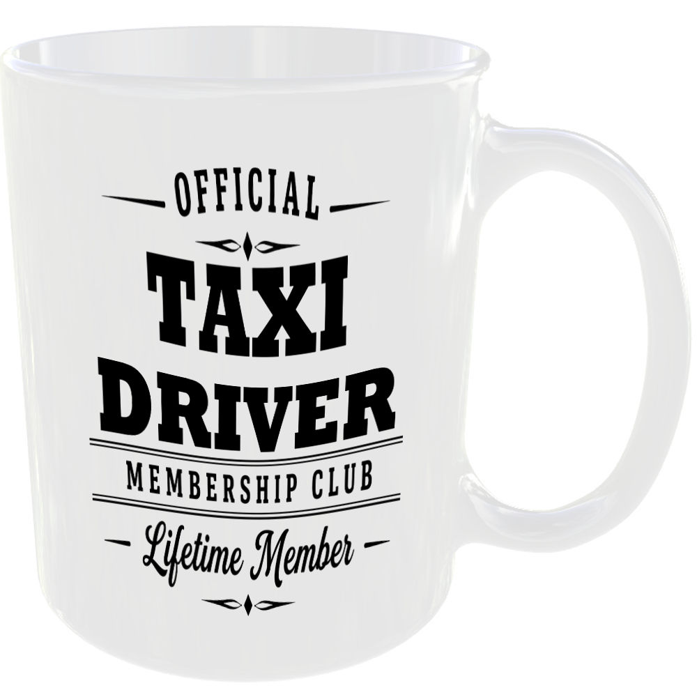 Official Taxi Driver Membership Club Funny Ceramic Mug Work Colleague Gift - Image 2