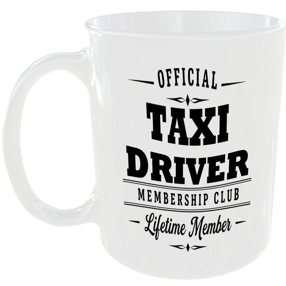 Official Taxi Driver Membership Club Funny Ceramic Mug Work Colleague Gift
