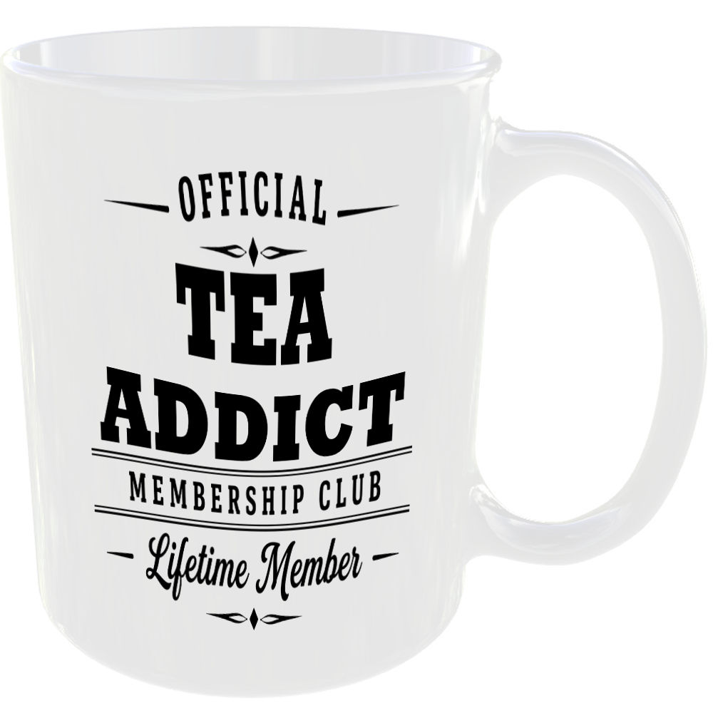 Official Tea Addict Membership Club Funny Ceramic Mug Tea Coffee Kitchen Cup ☕ - Image 2