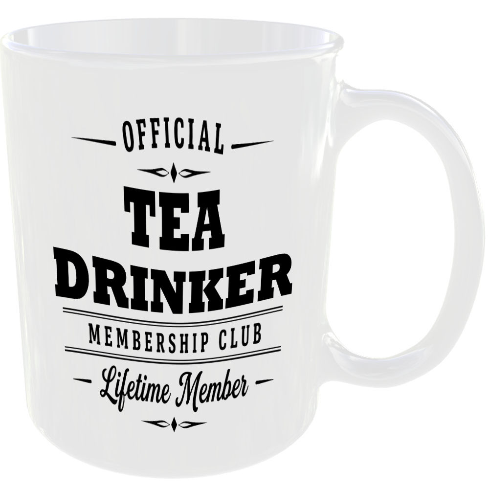 Official Tea Drinker Membership Club Funny Ceramic Mug Drink Gift Coffee Kitchen - Image 2