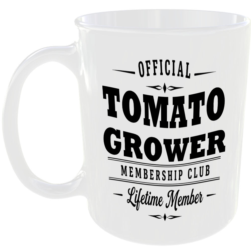 Official Tomato Grower Membership Club Funny Ceramic Mug Gardening Birthday Gift