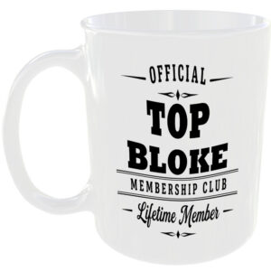 Official Top Bloke Membership Club Funny Ceramic Mug Birthday Gift Tea Coffee