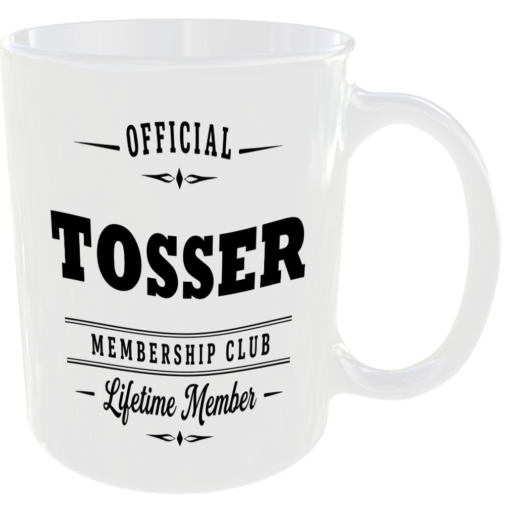 Official Tosser Membership Club Funny Ceramic Mug Novelty Rude Banter Gift Cup - Image 2
