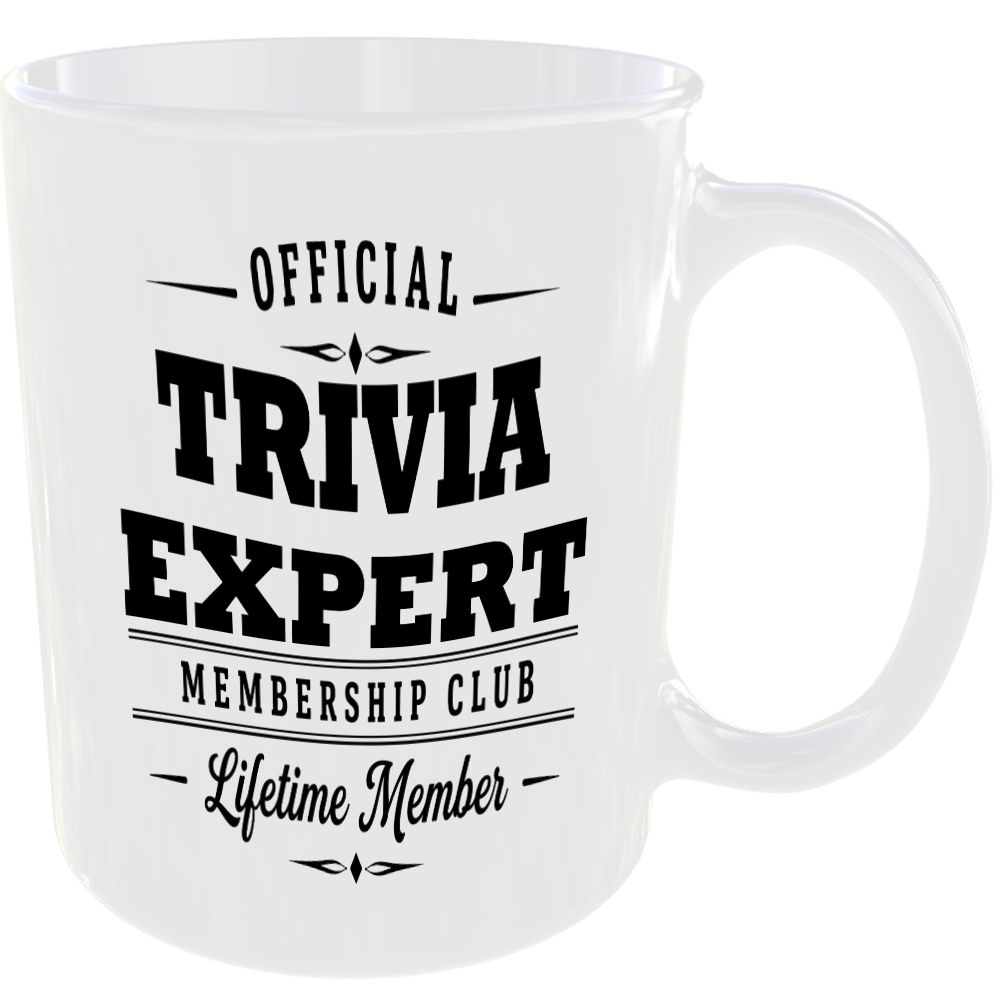 Official Trivia Expert Membership Club Funny Ceramic Mug Entertainment Fan Gift - Image 2