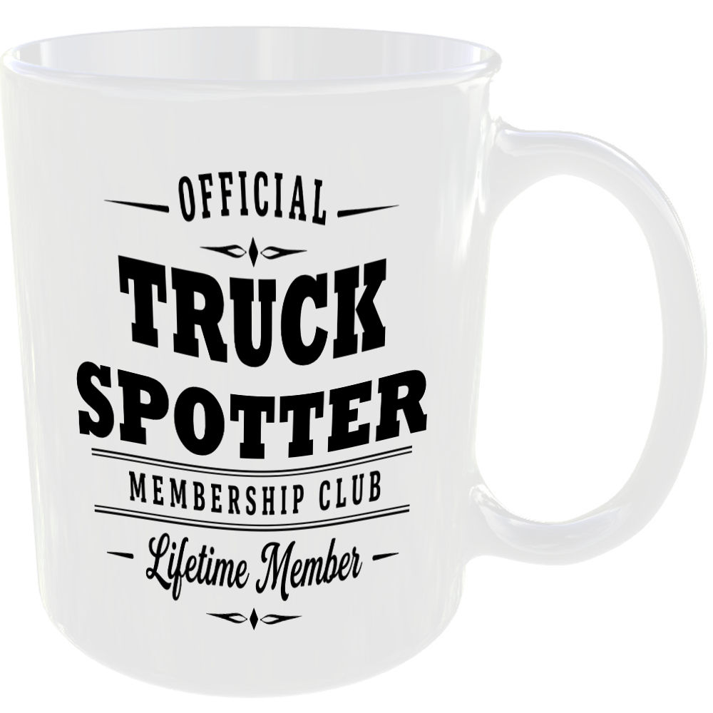 Official Truck Spotter Membership Club Funny Ceramic Mug Car Enthusiast Gift - Image 2