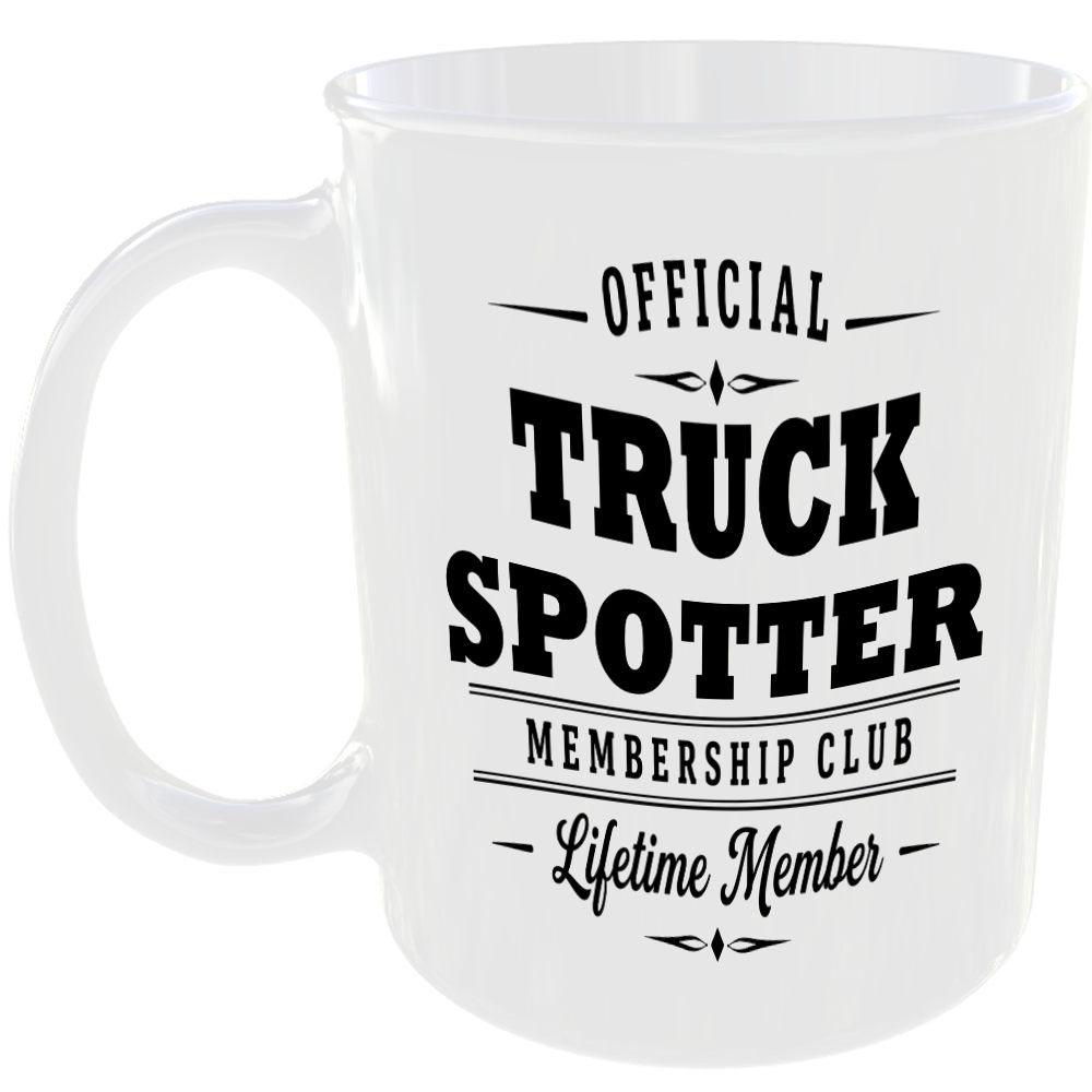 Official Truck Spotter Membership Club Funny Ceramic Mug Car Enthusiast Gift