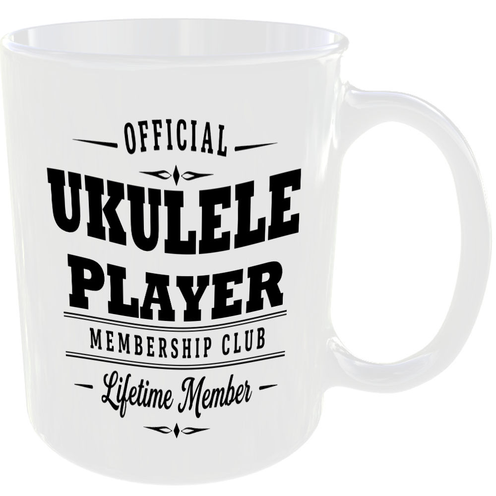 Official Ukulele Player Membership Club Funny Ceramic Mug Music Musician Fan Tea - Image 2